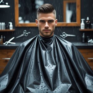 Self-Standing Barber Cape