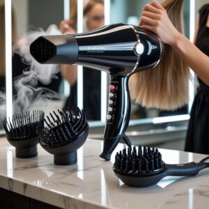 Ionic Hair Dryer with Diffuser & Concentrator